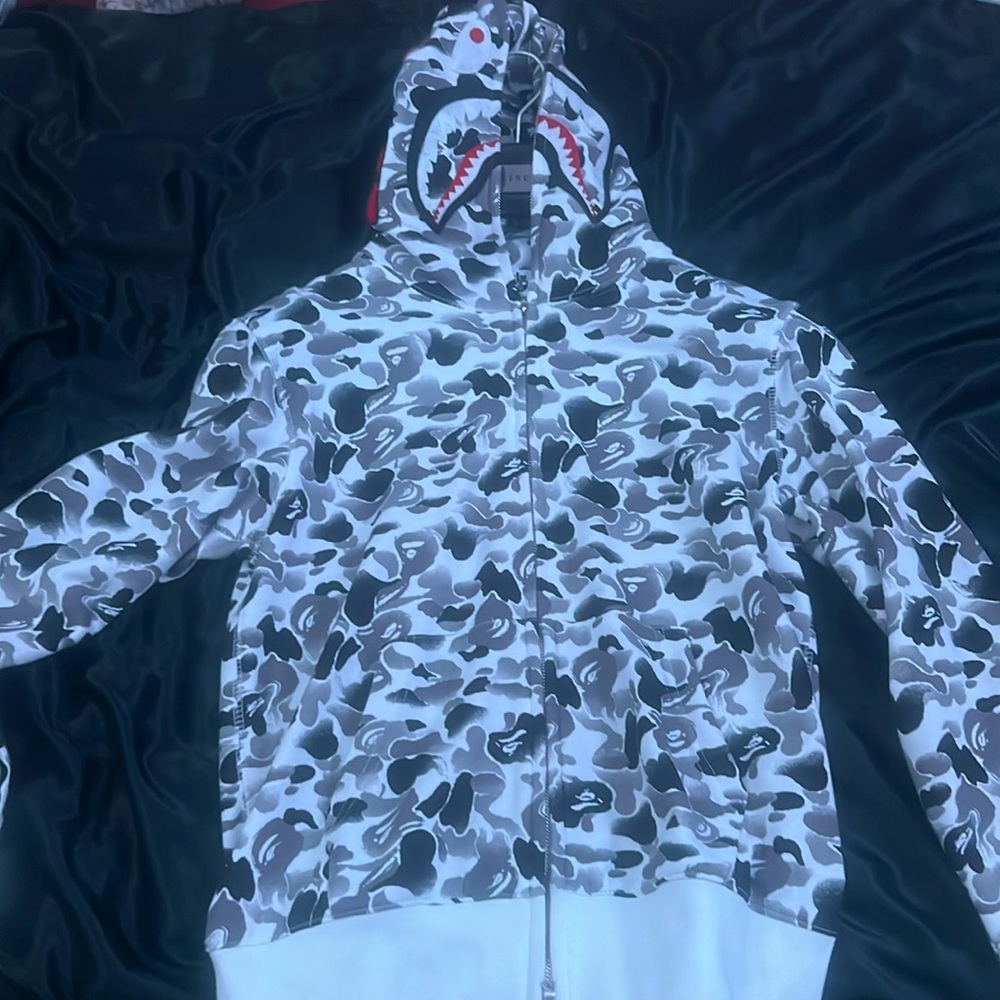 White Bape Hoodie